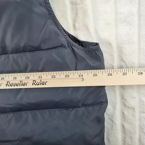 Vintage Eddie Bauer Men's Puffer Vest XL Gray Goose Down Made in USA Size XL - Picture 10 of 11